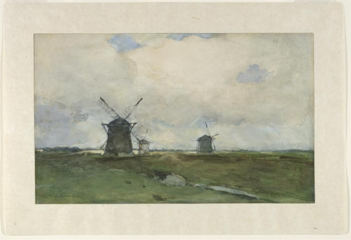 Landscape with Windmills