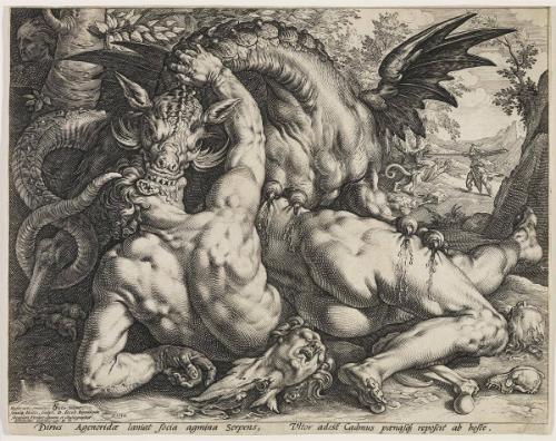 The Dragon devouring the companions of Cadmus