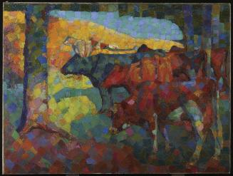 Untitled (Cows on a Hillside)