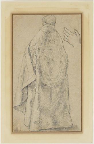 A Priest Seen from the Back and a Study of a Hand