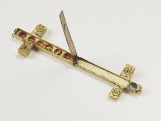 Pectoral Crucifix Dial with Bone Relics, Magnetic Compass and Latitude Scale