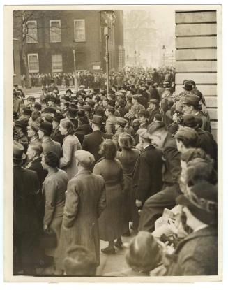 Crisis Crowds Near Record in Downing Street, London, 1939