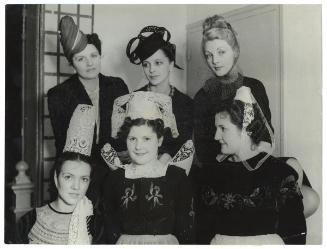 Breton Beauties Show Elegant Coiffures, Paris, 1938