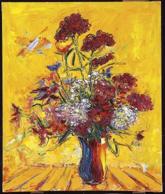 Wild Flowers with Yellow Background