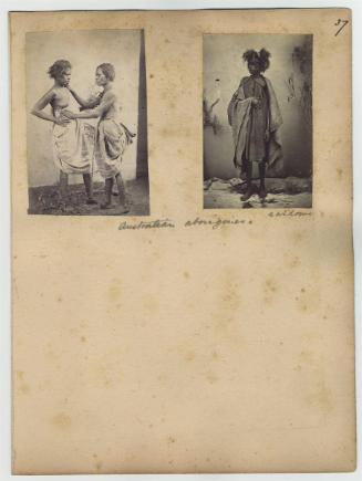 Australian Aborignes (page marked 37 (recto); Eernest Patterson carting oranges to Market (page marked 38) (verso)