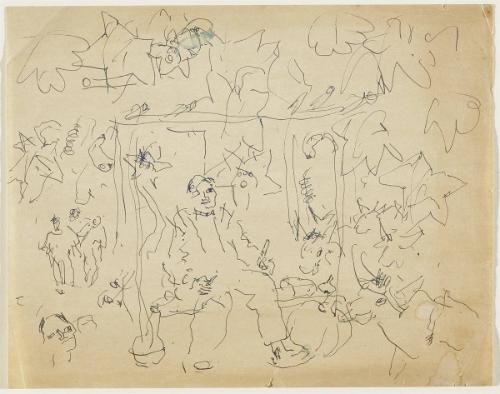 Sketch perhaps related to  "Mary and Martha"