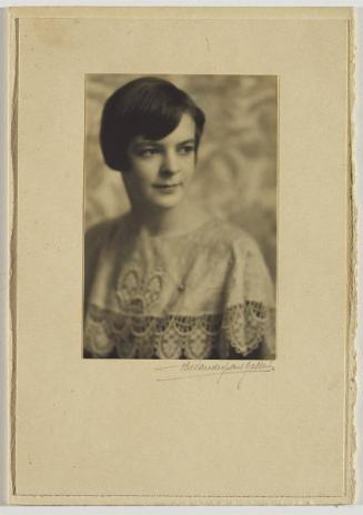 Untitled Portrait [Young woman in lace dress]