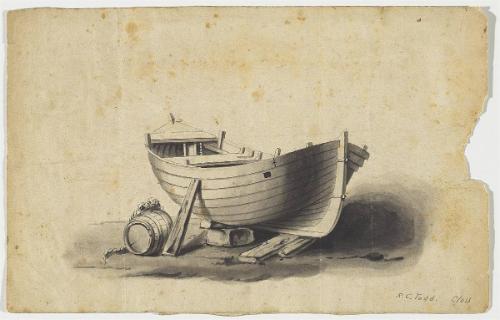 Untitled (boat and barrel)