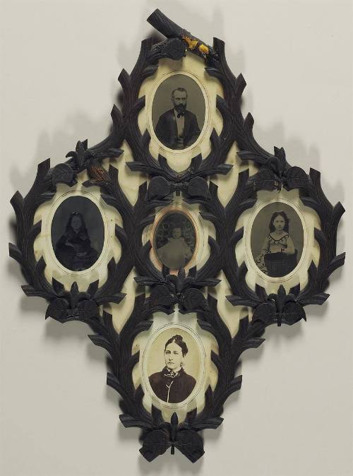 [Portraits presented in a decorative frame]