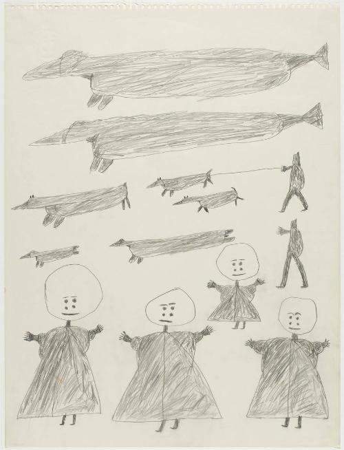 Women with Hunters and Animals