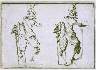 L'homme vu de dos avec une grande épée from "The Capricci"