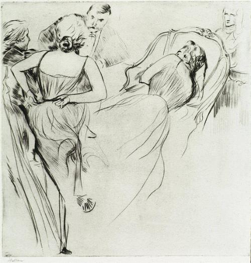 Tissot Chatting with Three Ladies