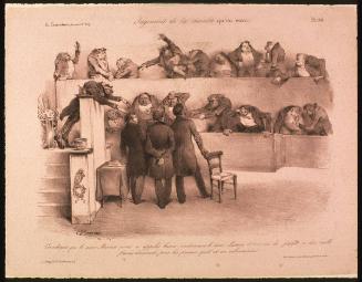 Jugement de la chambre qu'on vexe, Plate 268 from La Caricature, No. 129, April 25, 1833