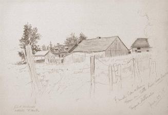 French Canadian Farm on Little River Near Quebec