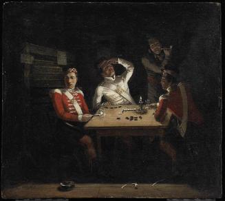 Interior Scene of Soldiers