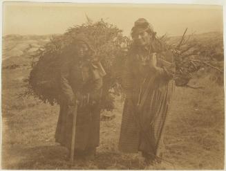 Two Women Carrying Wood, James Bay?, c 1910-1912