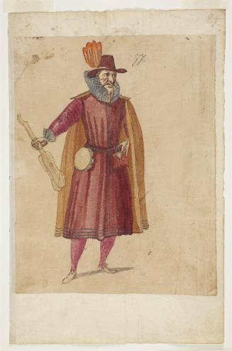 A Musician from the Ballet du Grand bal de la Douainiere de Billeba haut