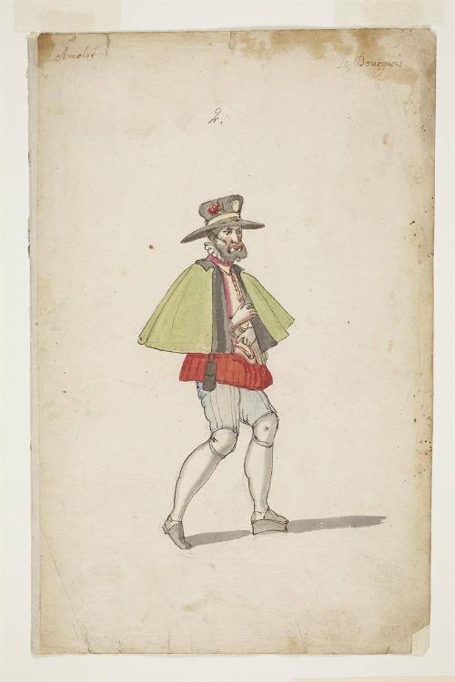 Le Bourgeois from the Ballet des Infatigables