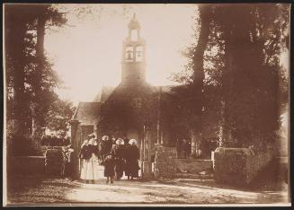 Guingamp - exit after the 11 am mass of la Torpoint church at Pabu