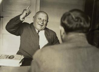 The Police Summons: A psychological photo story by Dr. Thoma. "No. I'm Mr. Maier spelled with an "a", the one with the "e" lives one flight up.He's got a dog. I can tell you, it's a beast. It howls so much, it leaves you speechless. You'll need to tell hi
