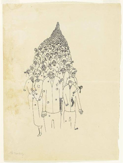 Aufmarsch der Unter dem Regime der Ebert-Noske Ermordeten