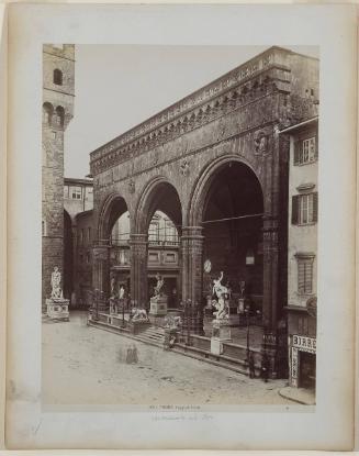 Firenze. Loggia de' Lanzi, incominciata nel 1376