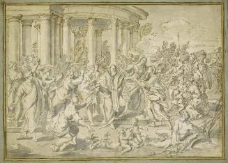 The Vestal Virgin Tuccia carrying a Sieve