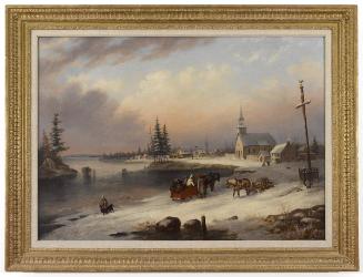 Village Scene in Winter