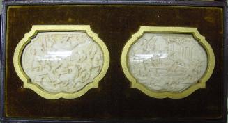 Pair of Ivory Reliefs of the Conversion of St. Paul and the Massacre of Bethlehem