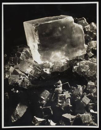 Large square block, crystals?