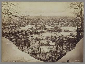 Montreal from Mountain Park [in winter]