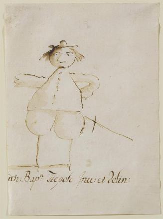 Caricature of a Man with a Sword