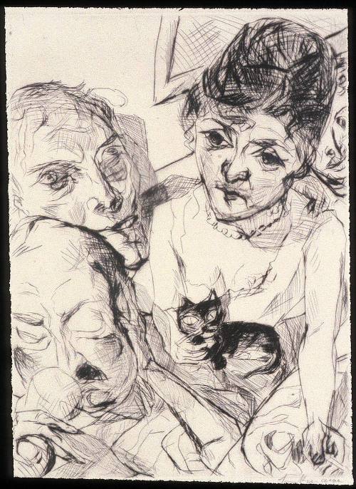 Der Abend   Plate 10 from Gesichter Portfolio