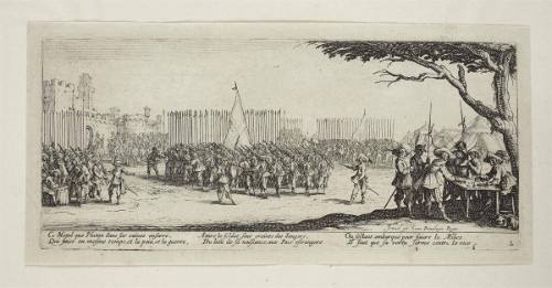 L'Enrolement des Troupes  from "Les Grandes Misères de la Guerre"