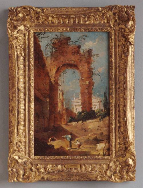 Landscape with ruins