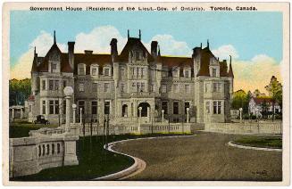 Government House (Residence of the Lieut. Gov. of Ontario). Toronto, Canada