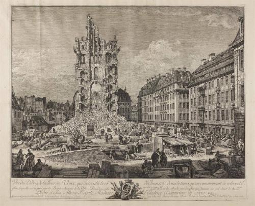 The Ruins of the Old Kreuzkirche, Dresden