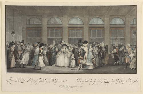 The Palais Royal-gallery's Walk. Promenade de la Galerie du Palais Royal
