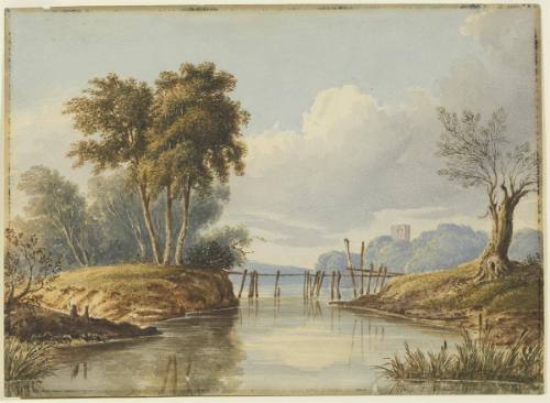 Landscape with Primitive Bridge