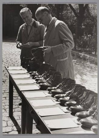 Daily the state of 68 soles is examined and the results recorded in a book. The practice has proved that going for a walk is the best acid test for new material.