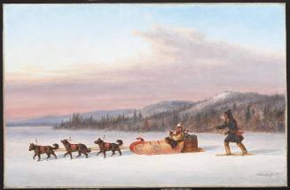 The Fur Trader in a Toboggan