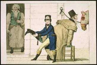 L'élégant chez son maréchal-ferrant from " Le Suprême Bon Ton, No. 21"