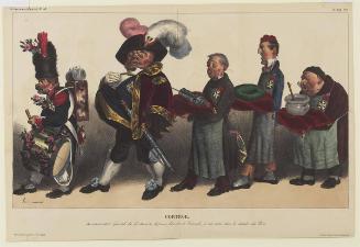 Cortège du commandant Général des Apothicaires, le prince Lancelot de Tricanule, à son entrée dans la chambre des Pairs