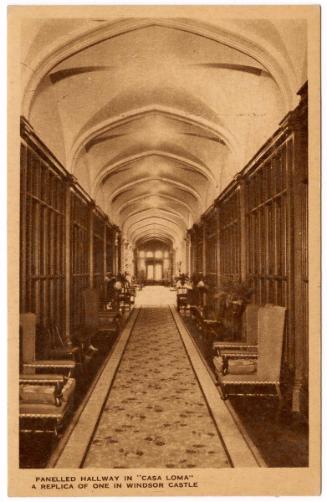 Panelled Hallway in "Casa Loma", a Replica of one in Windsor Castle