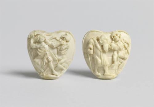 Two Small Ivory Plaques from Scabbards