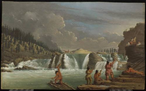 Indians Salmon Fishing, Kettle Falls