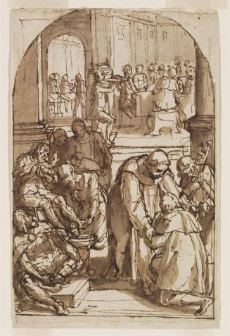 St. Jerome Washing the Feet of a Pilgrim