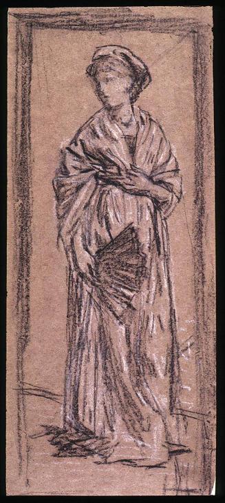 Lady with a Fan (possibly Ellen Terry)