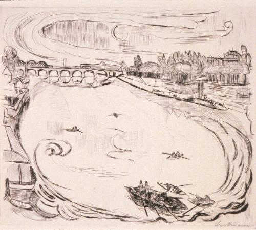 Mainlandschaft   Plate 6 from Gesichter Portfolio