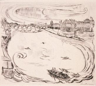 Mainlandschaft   Plate 6 from Gesichter Portfolio